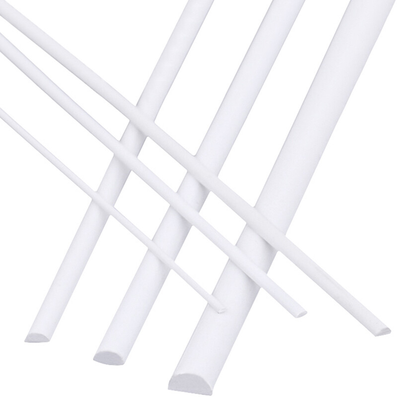 ABS Styrene Half Round Bar Section Architecture Model Making Strips 2mm to 8mm