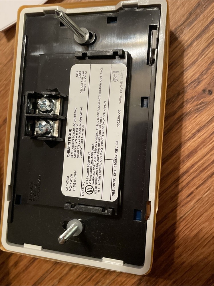 Edwards System Technology G1F-CVM Multi CD Chime Strobe 793016035233