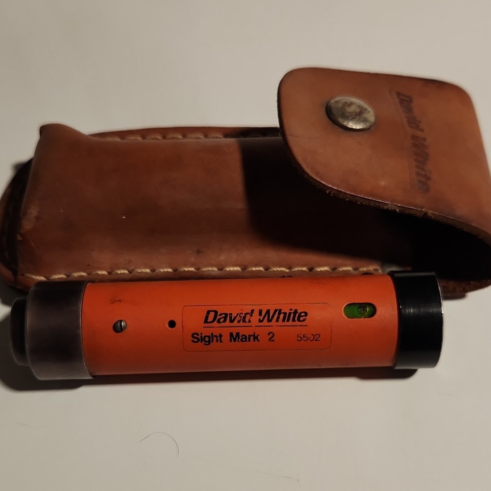 David White Sight Mark 2 55J2 Surveying Level with Leather Case