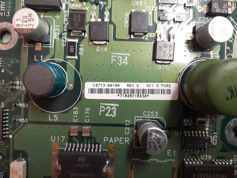 HP DesignJet 430 Plotter Formatter Board C4713-60100