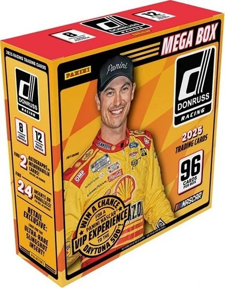 2025 Panini Donruss NASCAR Racing 96 Ct. Mega Box | Factory Sealed