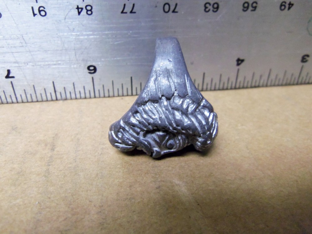 Beard & Moustache Face Ring - Size: 9 (NOS)