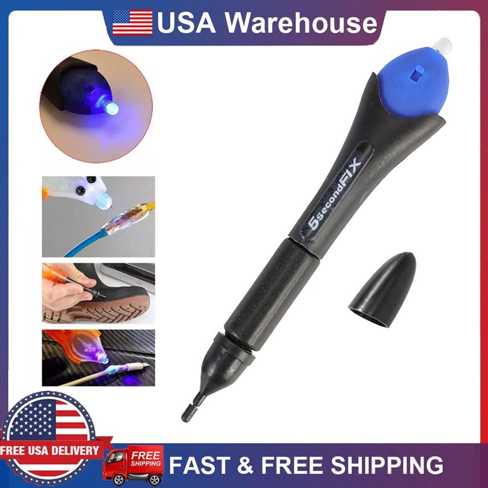 Fix UV Light Repair Tool Quick 5 Second Glue Refill Liquid Plastic Welding Set