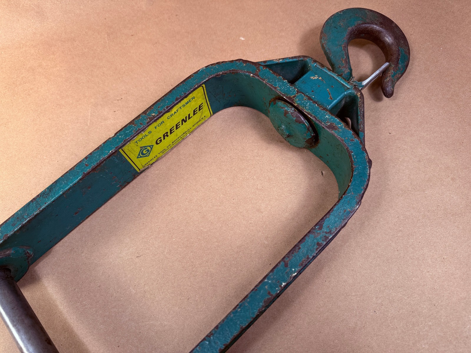 Greenlee 651 - 12" Hook Type Cable Puller Sheave - Frame Only - No Spindle
