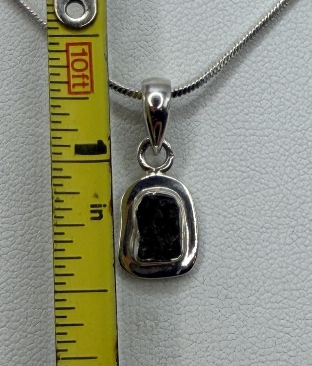 Moldavite Tektite Pendant, Czech Republic, Authentic Moldavite, 1.67g