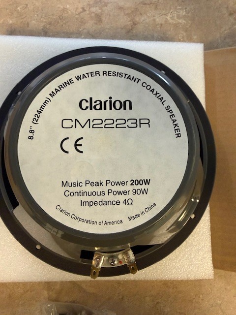 Clarion marine speakers