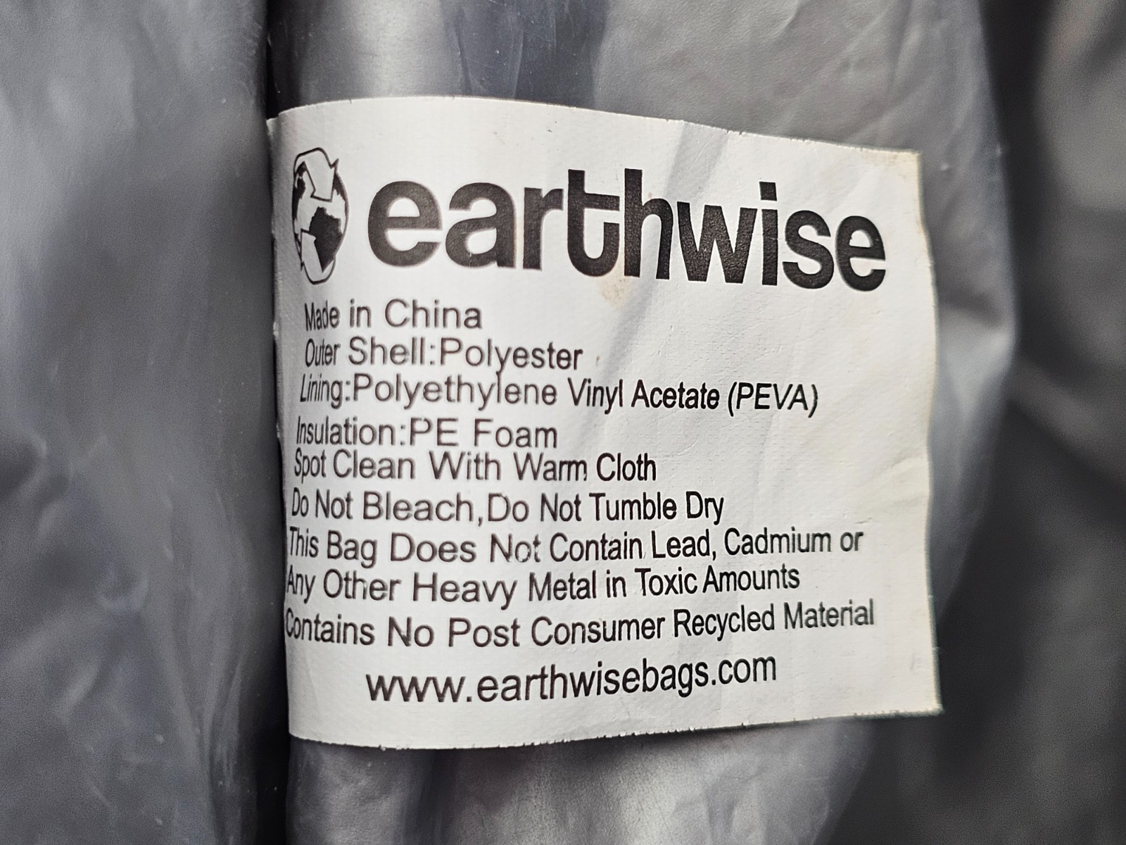 Erewhon Insulated Cooler Shopping Grocery Tote Bag Blue Red White Blue Strap