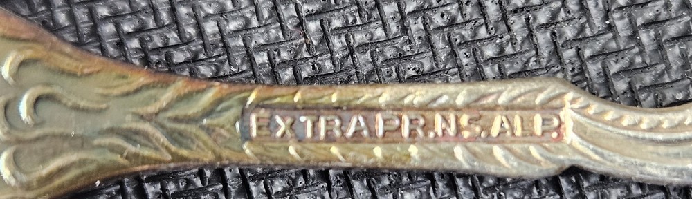 Vintage 1950's Set of 5 Nils Johan Silver Plated Appetizer Forks w/ Holder Cup