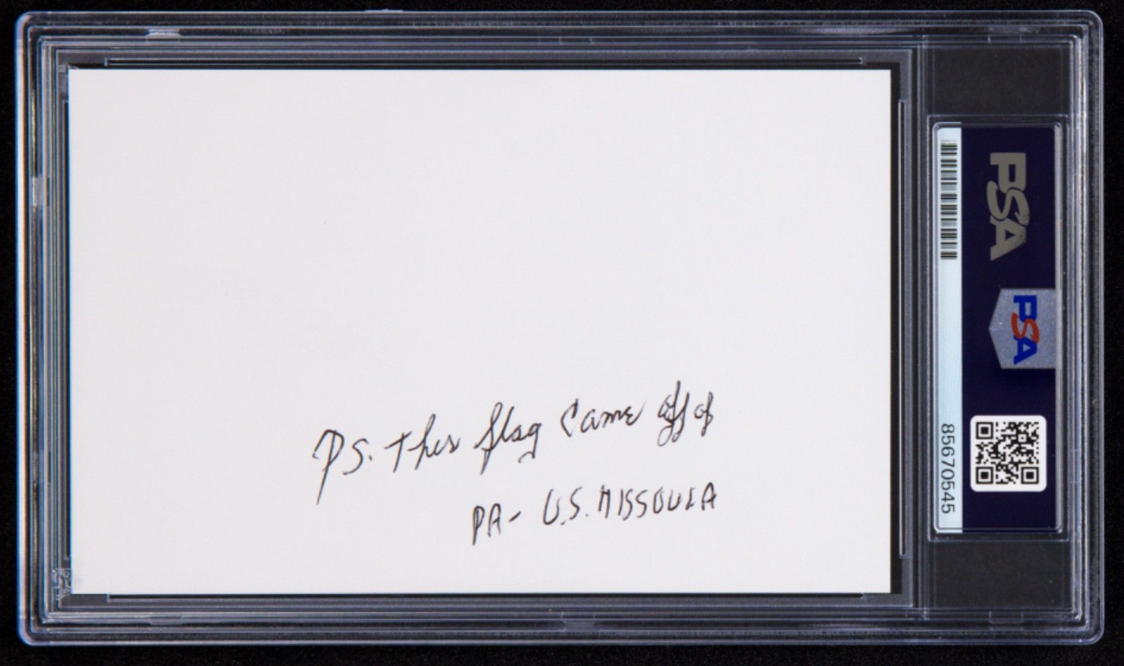 Ron Scharfe Signed Photo (PSA) World War 2 Veteran Iwo Jima Flag Raising Witness