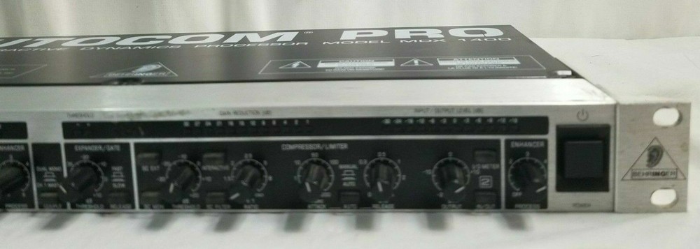 BEHRINGER Autocom Pro MDX 1400 Audio Interactive Dynamics Processor w Cord