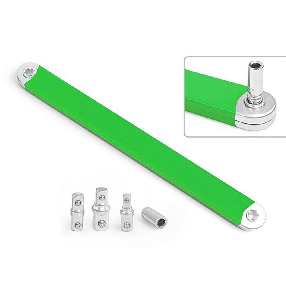 Offset Extension Wrench Hand Tool with Drive Adapters