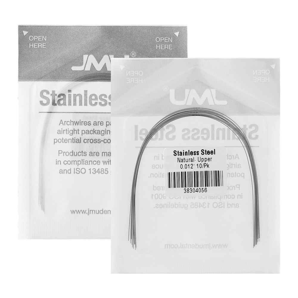 10PCS Ortho Archwire Natural Stainless Steel Form Round Rectangular Full Sizes