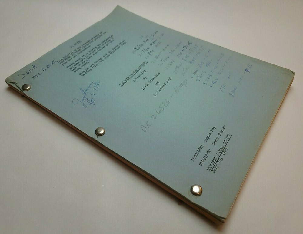 BLUEPRINT FOR ROBBERY / Irwin Winehouse 1960 Screenplay, Joe Conley used script