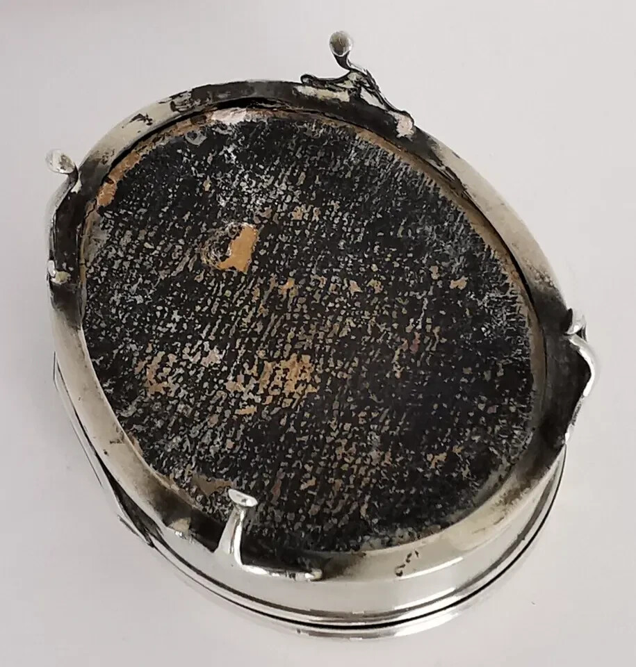 Antique Solid Silver Jewellery Box - Birm. 1914