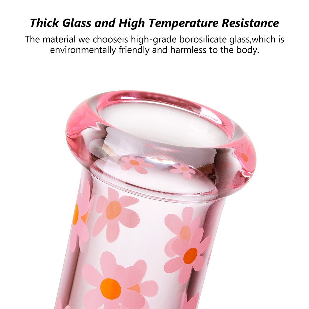 10" Heavy Duty Glass Beaker Bong Water Smoking Tobacco Pipe 14MM Bowl 10 Screens