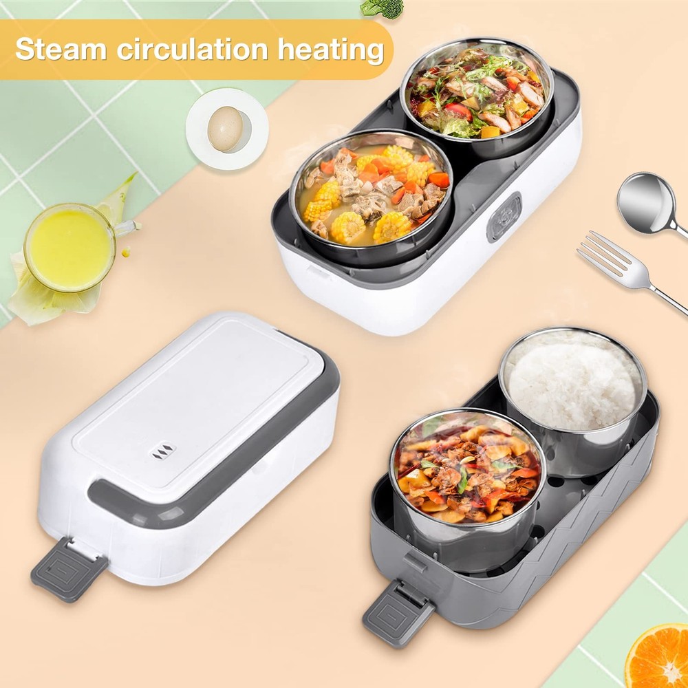 Electric Lunch Box, 200W Removable Heated Lunch Boxes for Working Men, 2L Cap...