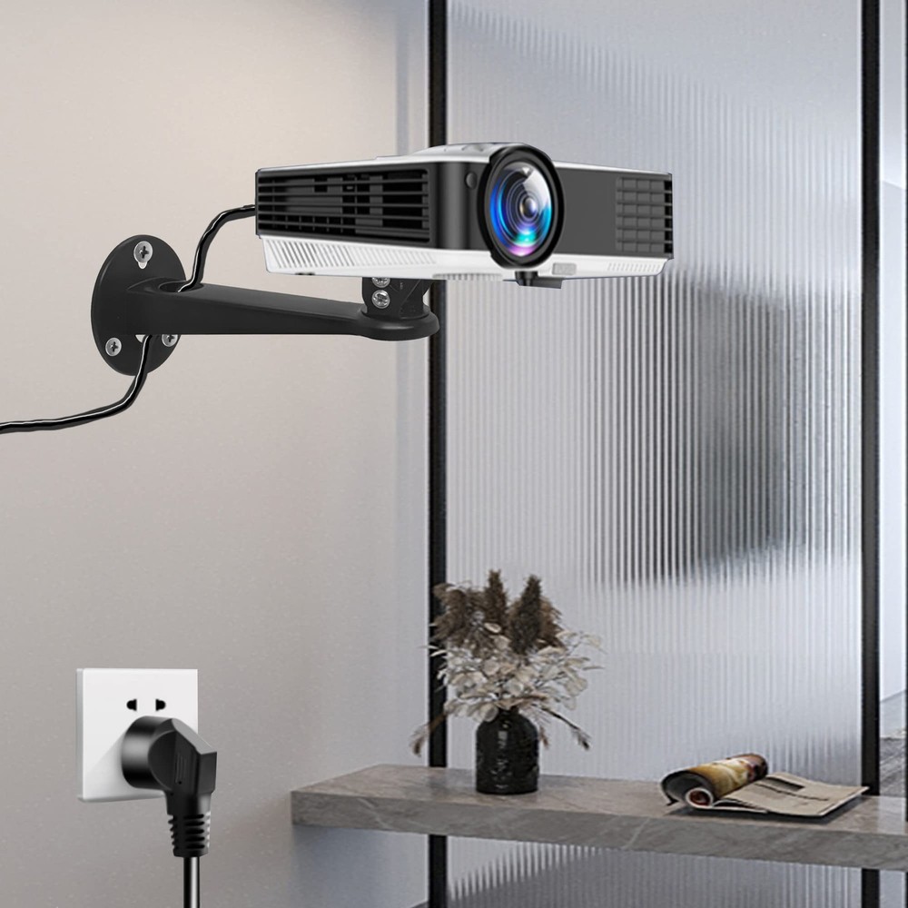 Adjustable Projector Mount Wall Ceiling Bracket 360 Rotation