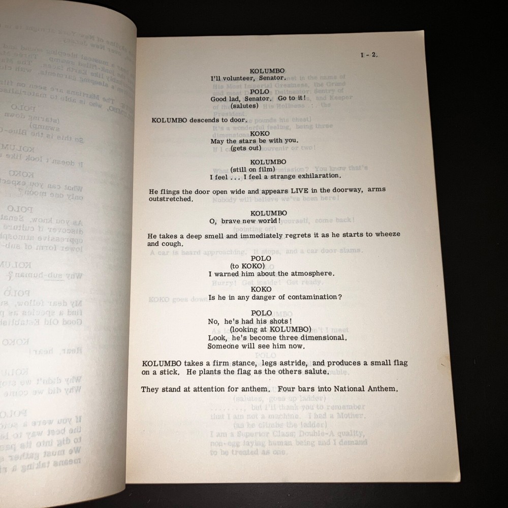 IS THERE INTELLIGENT LIFE ON EARTH? (1962) UK Script / LIVING SCREEN PROCESS+COA