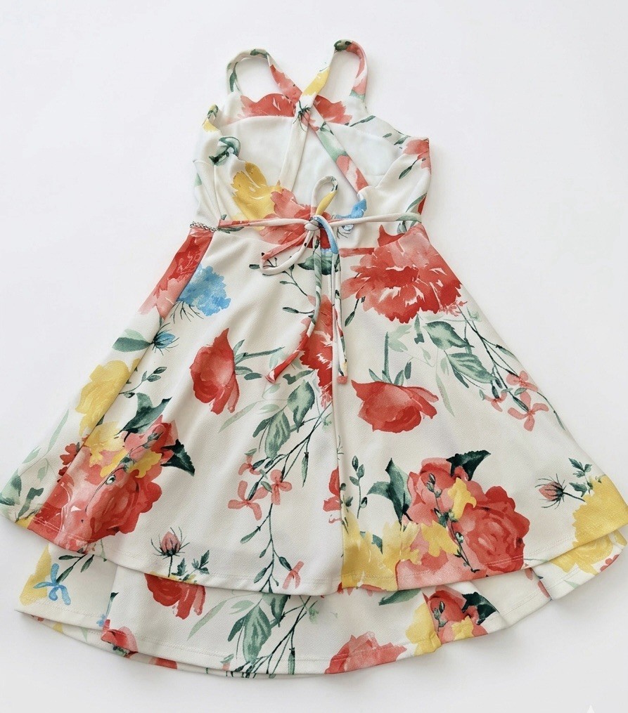 Speechless Kids Floral Dress Girls Size 10 Sleeveless Pre-Owned