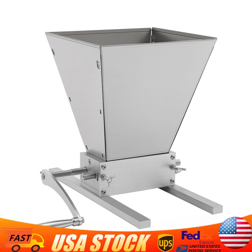 4L Manual Roller Grain Mill Adjustable Low Speed Drill Corn Crusher Machine