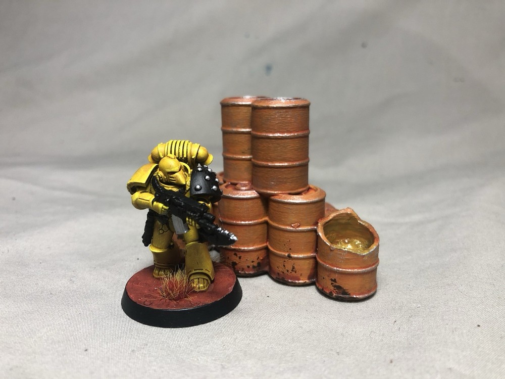 Barrel Stacks (3) Set Sci Fi Scatter Terrain