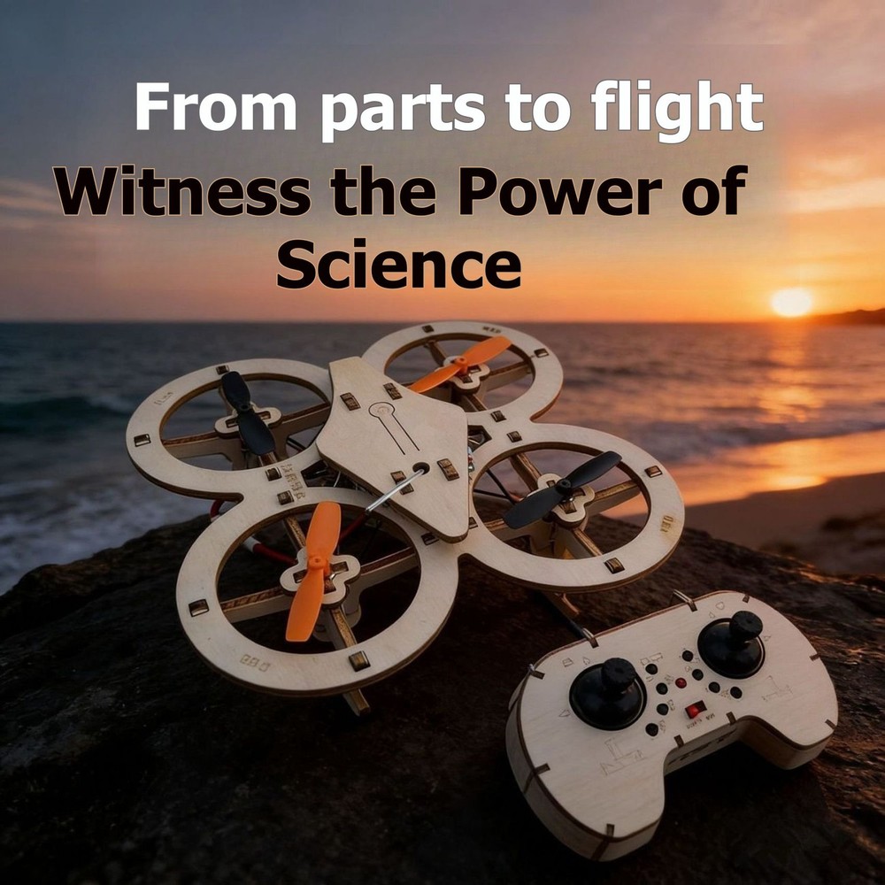 Drone Quadcopter Kit Educational Physics Engineering Model Drone Remote4762