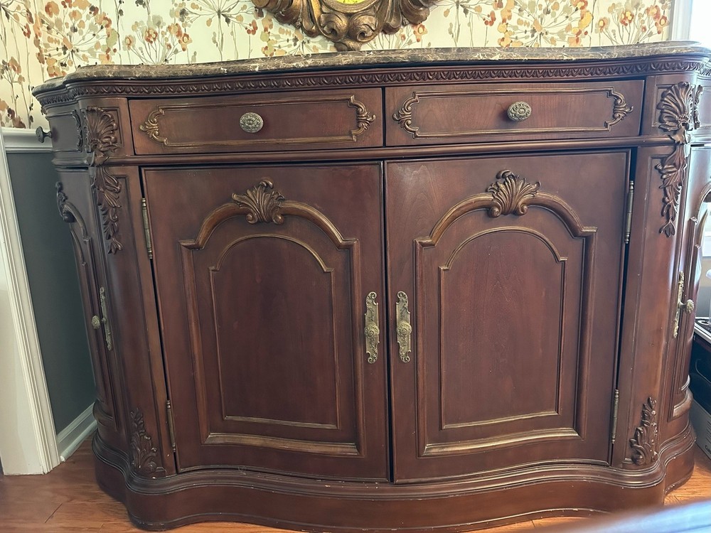 Server Cabinet Marble Top