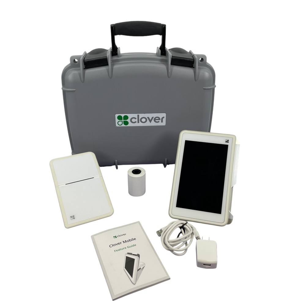 Clover C201 Mobile POS Touchscreen Card Reader & P200 mobile printer #U3340
