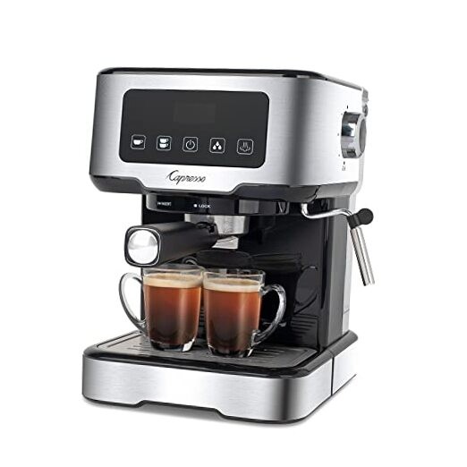 Café TS Touchscreen Espresso Machine, 50 ounces Silver
