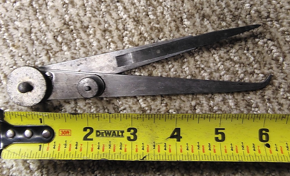🗽 VINTAGE STARRETT 10" ID/OD CALIPER