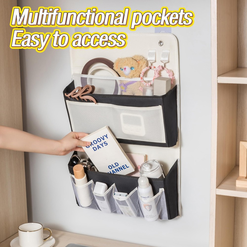 Foldable Hanging Organizer Storage Bag Space Saving Closet Multiple Pockets