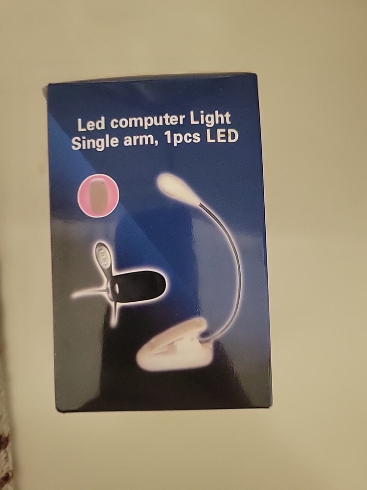 LED BOOK LIGHT 2 ARMS, 4 PCS LED