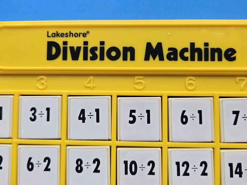 Lakeshore Division Machine Educational Easy Math Learning Aid Home School Table