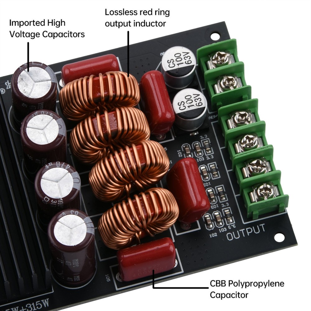 HiFi Amplifier Board Audio Module Compatible For 2-Channel Stereo Output