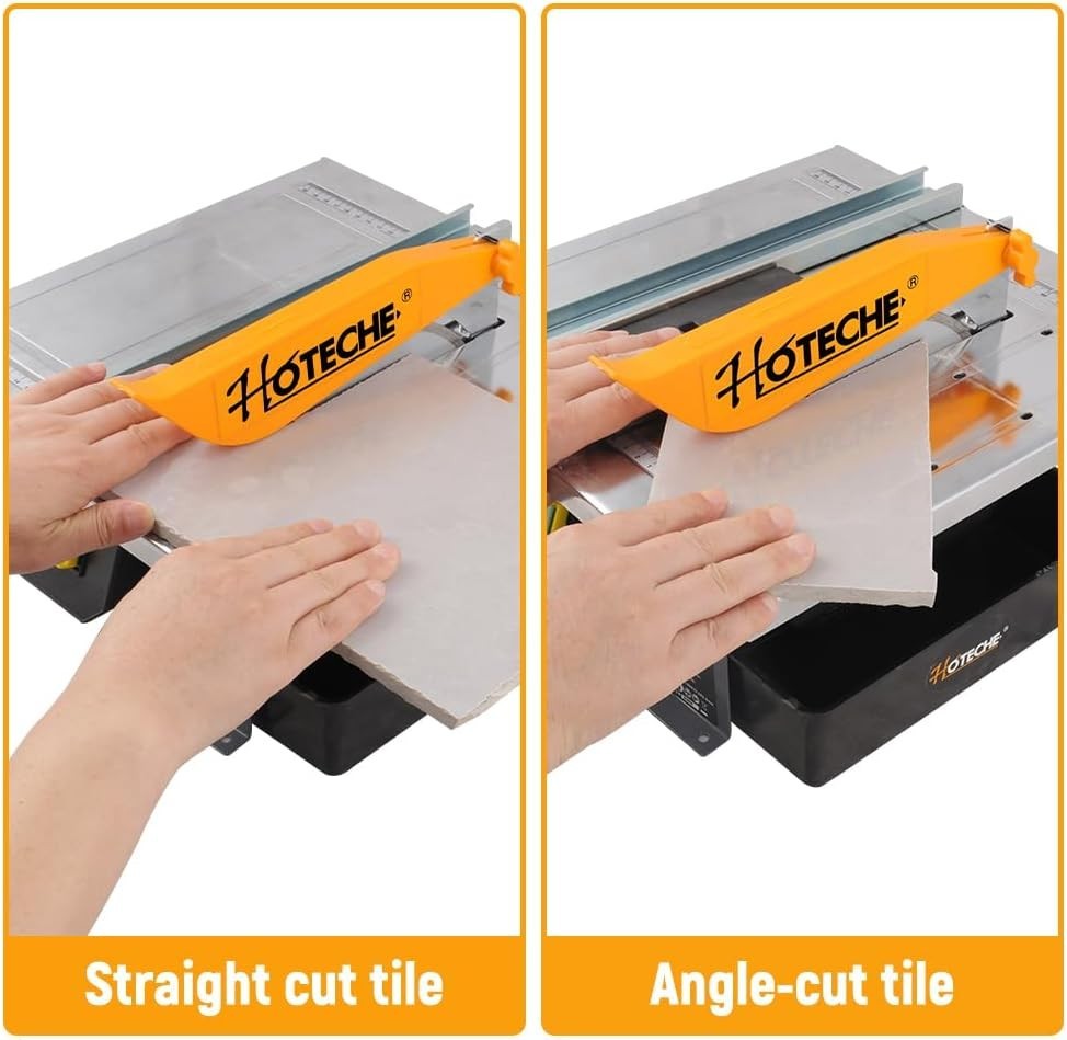 Professional 7-Inch Tile Cutter - Adjustable Depth & Bevel Cuts for Precision
