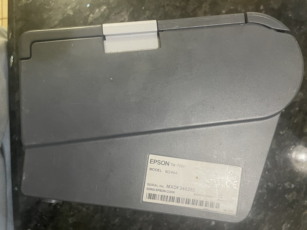 Epson Thermal Receipt Printer, POS Printer, TM-T88V, Model M244A No Plug