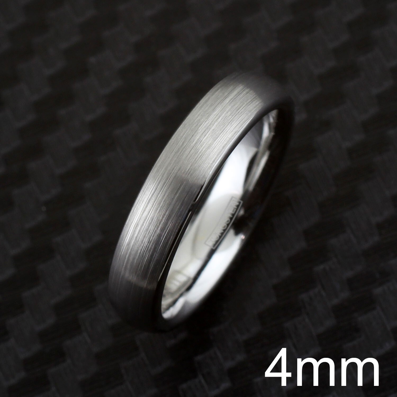 4/6/8mm Classy & Gorgeous Brushed Silver Tungsten Plain Wedding Band Ring