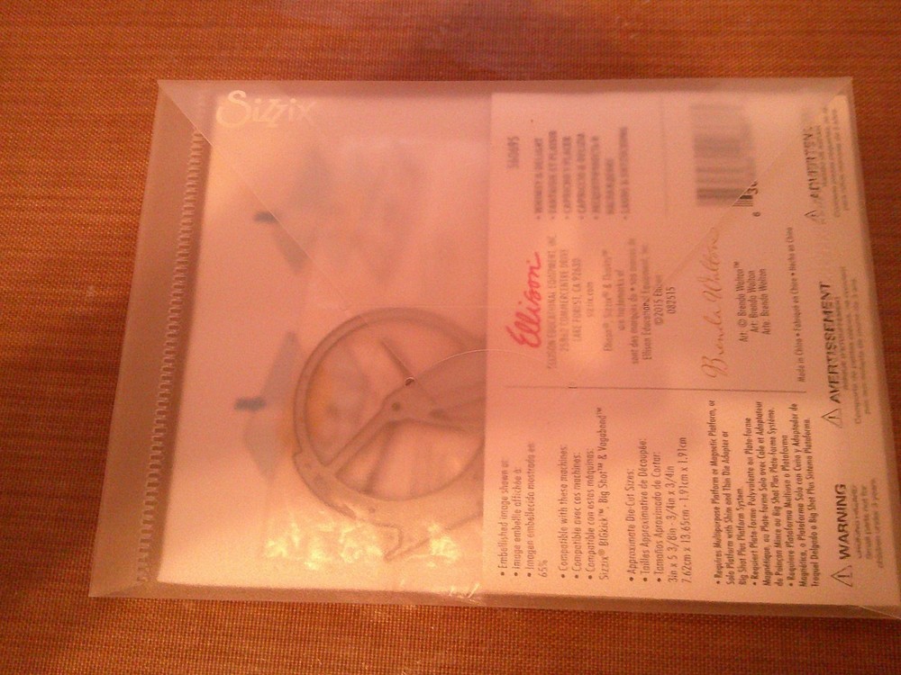 Sizzix Thinlits Whimsy and Delight Die Set Bike Bicycle Missing Butterfly Die