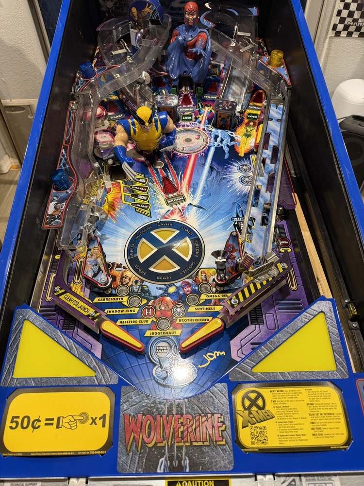 pinball machine Xmen Le Wolverine, extremely Rare