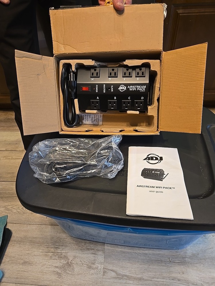 ADJ Airstream Wifi Pack Wireless 8 Channel AC Outlet Switchpack