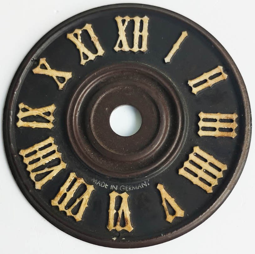 Cuckoo Clock  Replacement Clock Face Brown Plastic Made In Germany