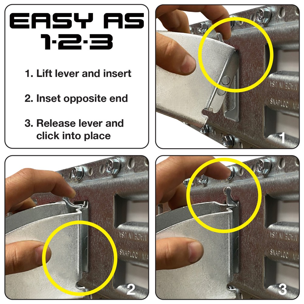 SNAP-LOC E-Track Wood Beam End Socket 10-Pack