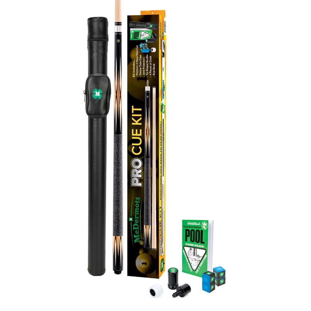 Package Set K2 McDermott Pool Cue Play Kit