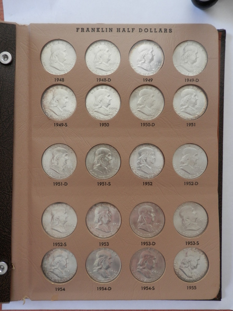 Franklin Half Dollar Complete Set BU