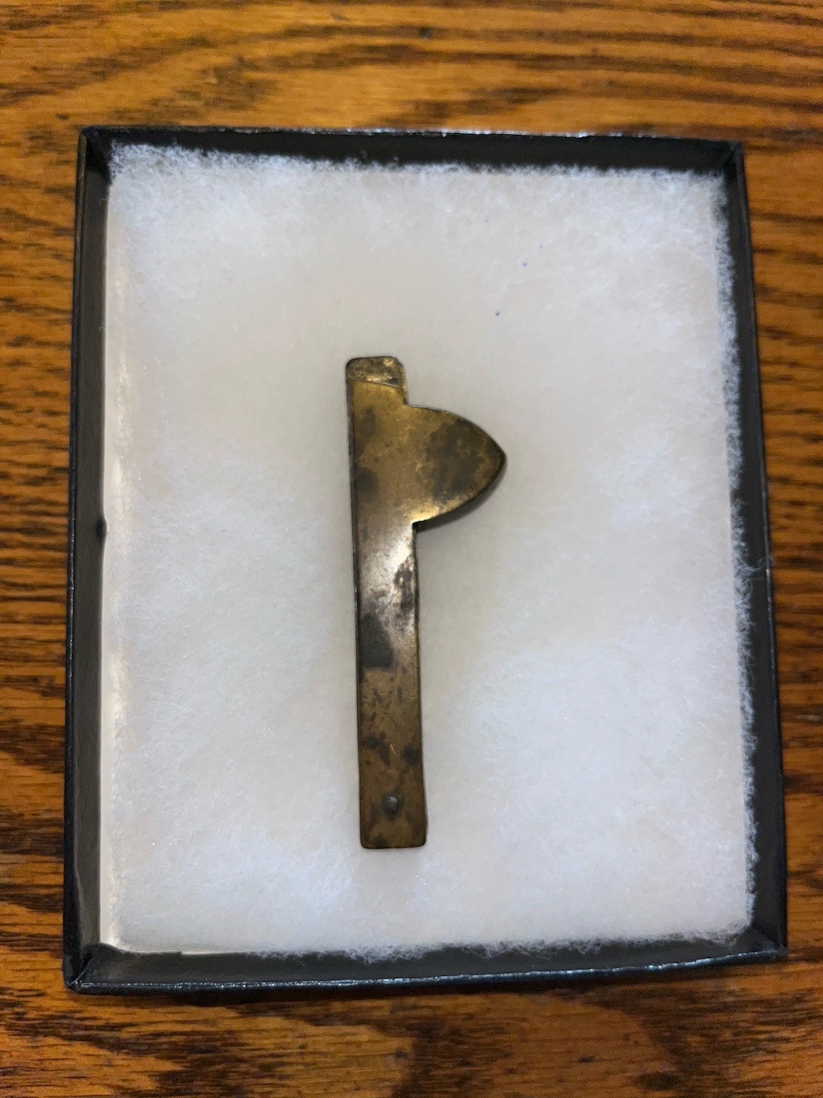 Antique 3 Blade Bloodletting Fleam In Display Box, Glass Top