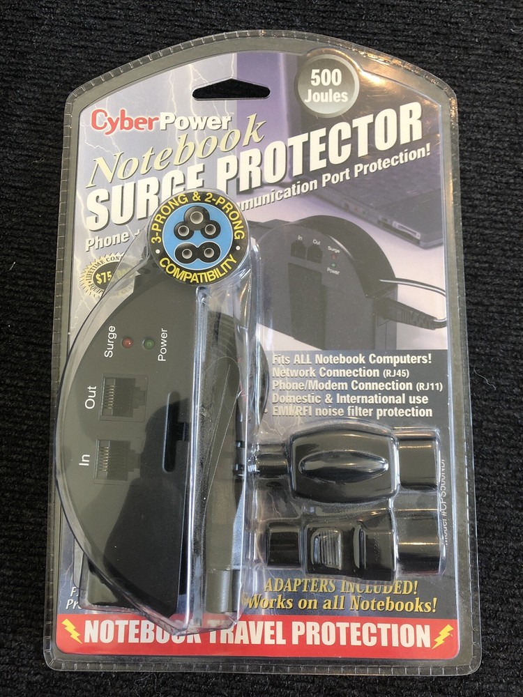 CyberPower CPS500NBP Notebook Surge Protector *New