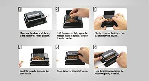 🔥🌱POWERMATIC® MINI MANUAL CIGARETTE INJECTOR KING & 100MM ROLLING MACHINE