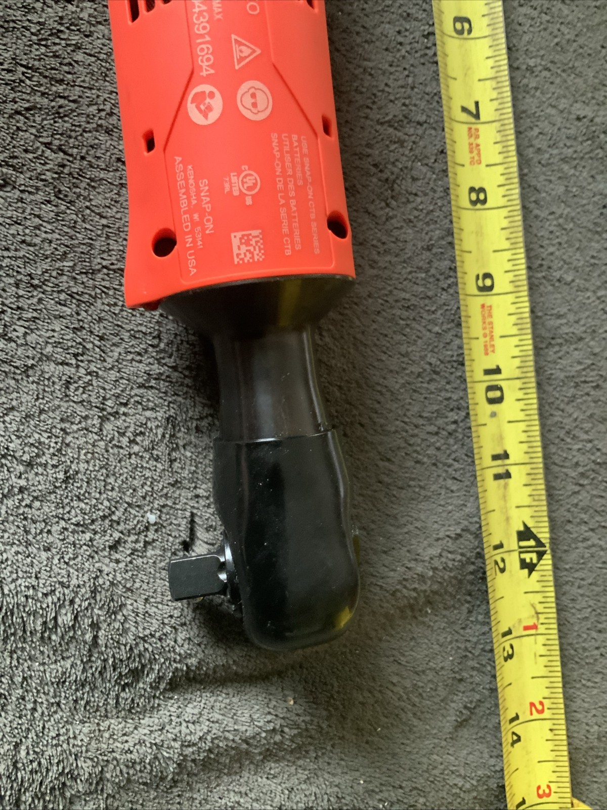 Snap On Ctr761co, 3/8” Dr Cordless Ratchet, Used Once, Orange, Works Fine…