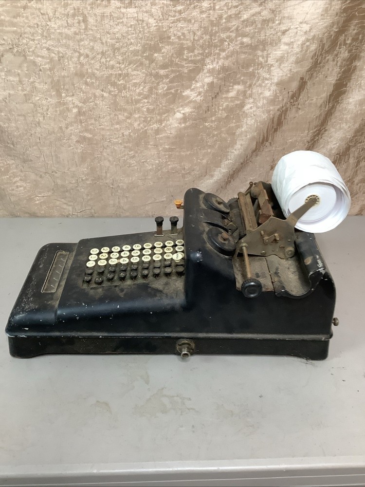 Antique Burroughs Adding Machine. Untested. For Parts Or Repair.