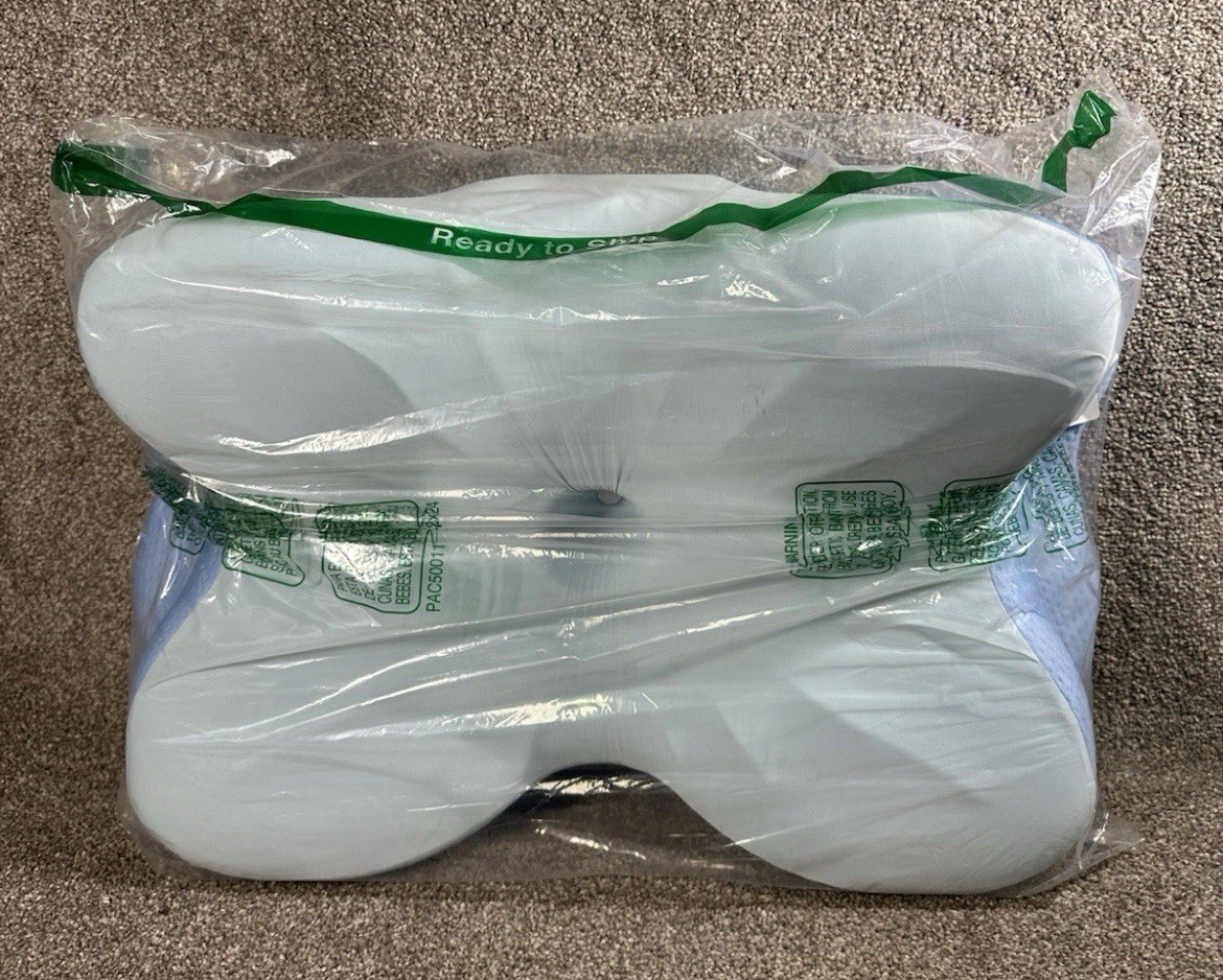 Derila Ergo Neck Pillow Contour Standard Size Memory Foam 21x14x4 In/ 54x36x12cm